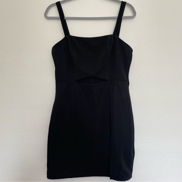 Urban Outfitters Black Cutout Mini Dress MEDIUM - Picture 3 of 9